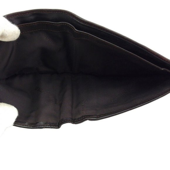 DOLCE & GABBANA two-fold wallet logo plate leather Auth used T18435 - Picture 5 of 8